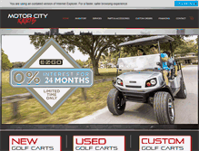 Tablet Screenshot of motorcitykarts.com